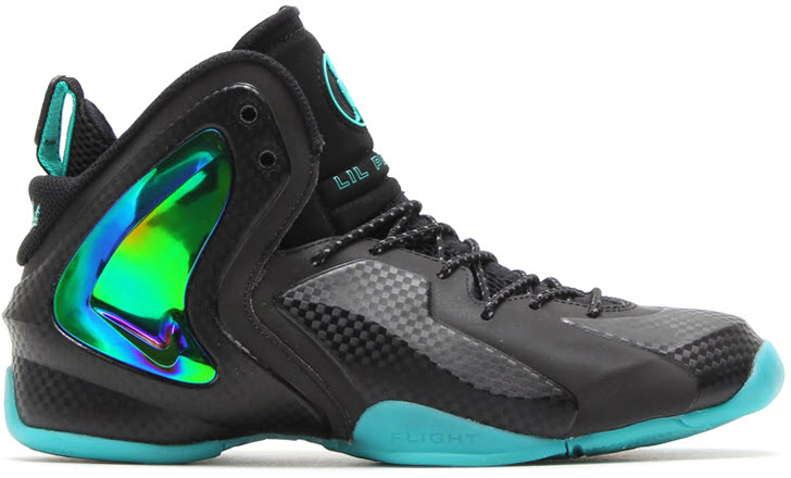 Nike Lil Penny Posite Hyper Jade Black/Black-Reflective Silver-Hyper Jade (630999-002)