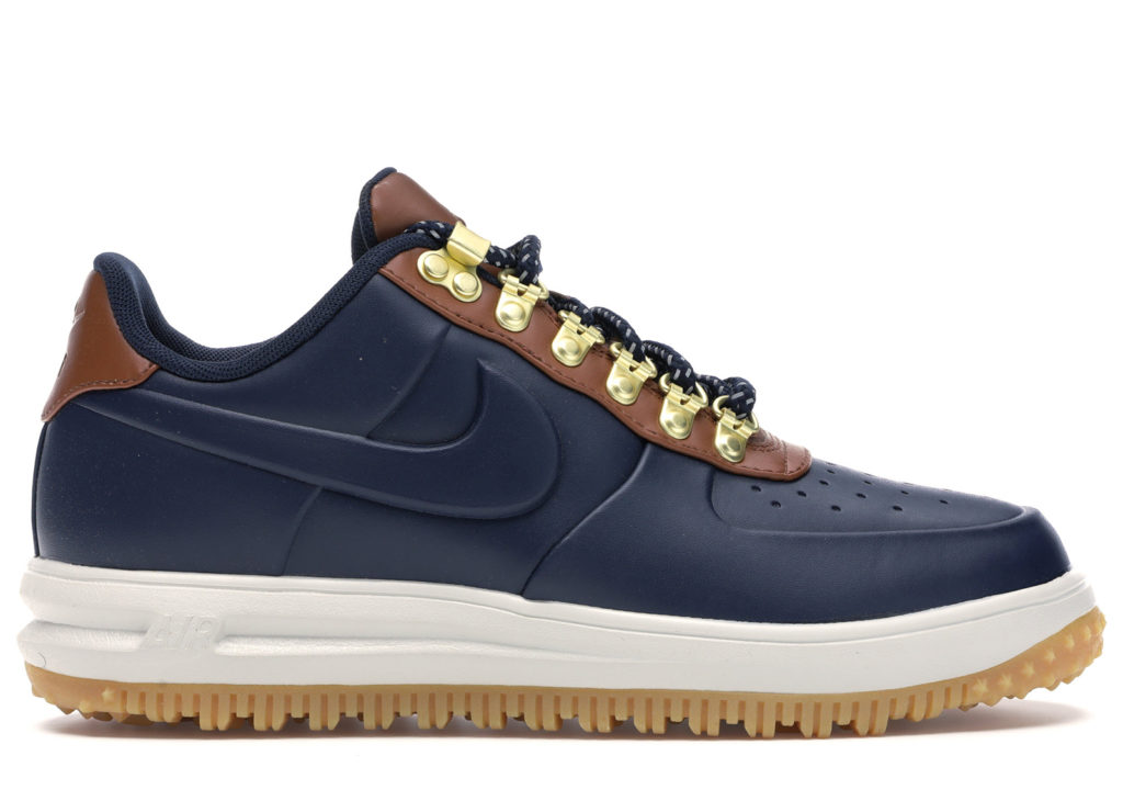 Nike Lunar Force 1 Duckboot Low Obsidian Saddle Brown Obsidian/Saddle Brown-Light Bone-Obsidian (AA1125-400)