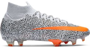 Nike  Mercurial Superfly 7 Elite CR7 FG Safari White/Black-Total Orange (CQ4901-180)