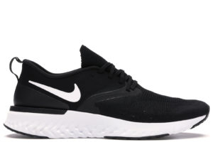 Nike  Odyssey React 2 Flyknit Black White Black/White (AH1015-010)