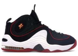 Nike Air Penny II Miami Heat Black/White-University Red-Varsity Maize (333886-002)