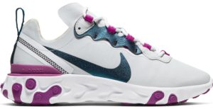 Nike React Element 55 Photon Dust (W) Photon Dust/Vivid Purple-White-Valerian Blue (CN3591-002)