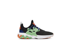 Nike React Presto Black Green Nebula (GS) Black/Deep Royal Blue/Team Orange (BQ4002-006)