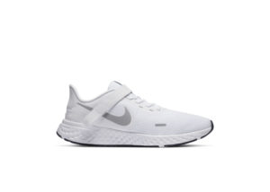 Nike Revolution 5 FlyEase White White/Midnight Navy/Metallic Silver (BQ3211-102)