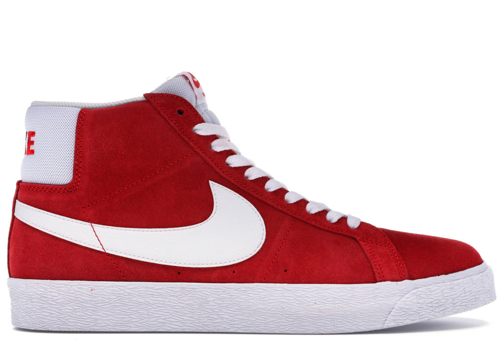 Nike SB Blazer Mid Red Suede (2017) University Red/White (864349-611)