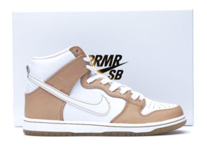 Nike  SB Dunk High Premier Win Some Lose Some (Special Box with Accessories) (Winning Alternate Swoosh) Vachetta Tan/White-Jersey Gold (AH0471-217)