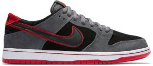 Nike  SB Dunk Low Ishod Wair Dark Grey Dark Grey/University Red-White-Black (895969-006)