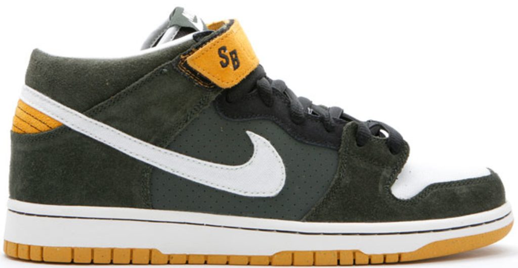 Nike SB Dunk Mid Green Bay Packers Dark Army/Sail (314383-311)