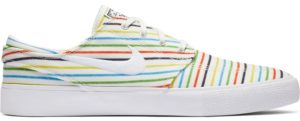 Nike  SB Zoom Stefan Janoski Canvas Multi-Color Pinstripes Sail/Sail-White-White (AQ7878-100)
