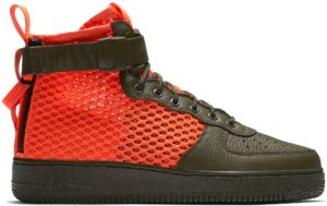 Nike  SF Air Force 1 Mid Cargo Khaki Total Crimson Cargo Khaki/Total Crimson-Cargo Khaki (AA7345-300)