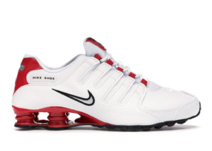 Nike  Shox NZ White University Red White/Metallic Silver-University Red (378341-110)