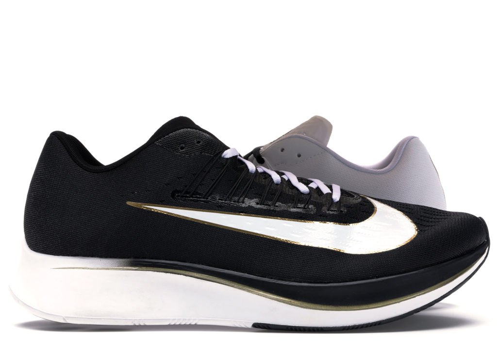 Nike Zoom Fly Mismatched Black/White-Metallic Gold (880848-006)