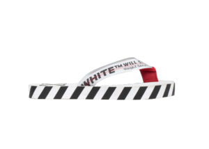 Off-White  Diagonal Stripes Flip Flops White AW20 White/Black (OMIA131S20D270200100)