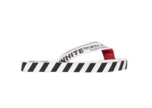 Off-White Diagonal Stripes Flip Flops White AW20 White/Black (OMIA131S20D270200100)
