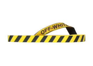 Off-White  Diagonal Stripes Flip Flops Yellow Black AW 20 Yellow/Black (OMIA131F20MAT0011810)