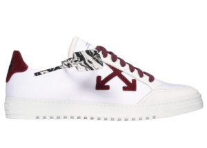 Off-White Low Top 2.0 White White/Burgundy (OMIA042F20FAB0010128)