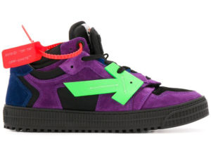 Off-White Off Court Low Top Purple Green Black/Purple (OMIA151R20D380592940)