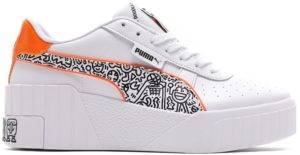 Puma  Cali Wedge Mr. Doodle (W) Puma White/Puma Black-Dragon Fire (374210-01)