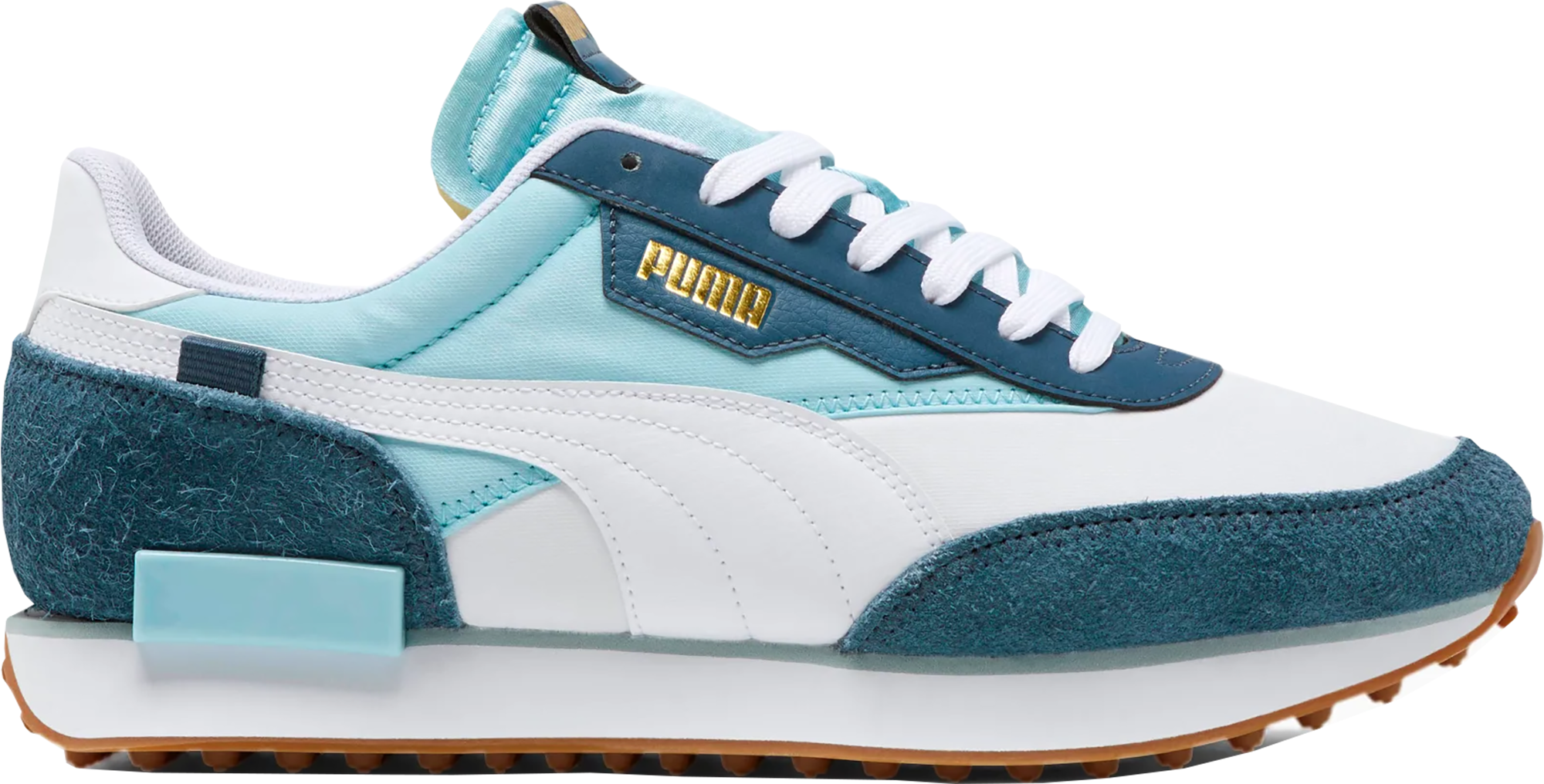 Puma Future Rider Game On White Aquamarine Denim Puma White Aquamarine Dark Denim 371320 01