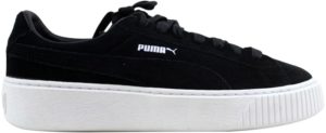 Puma  Suede Platform  Black  (W) Puma Black/Black White (362223-01)