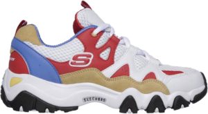 Sketchers D’Lites 2 One Piece Red (W) White/Multi (12977 WMLT)