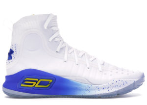 Under Armour  Curry 4 Home White/Yellow-Royal Blue (1298306-100)
