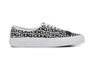 Vans Authentic Comme des Garcons Black Heel Tab (Curved Rubber) Black De Blanc/Black (VN0A4BV9SHM)