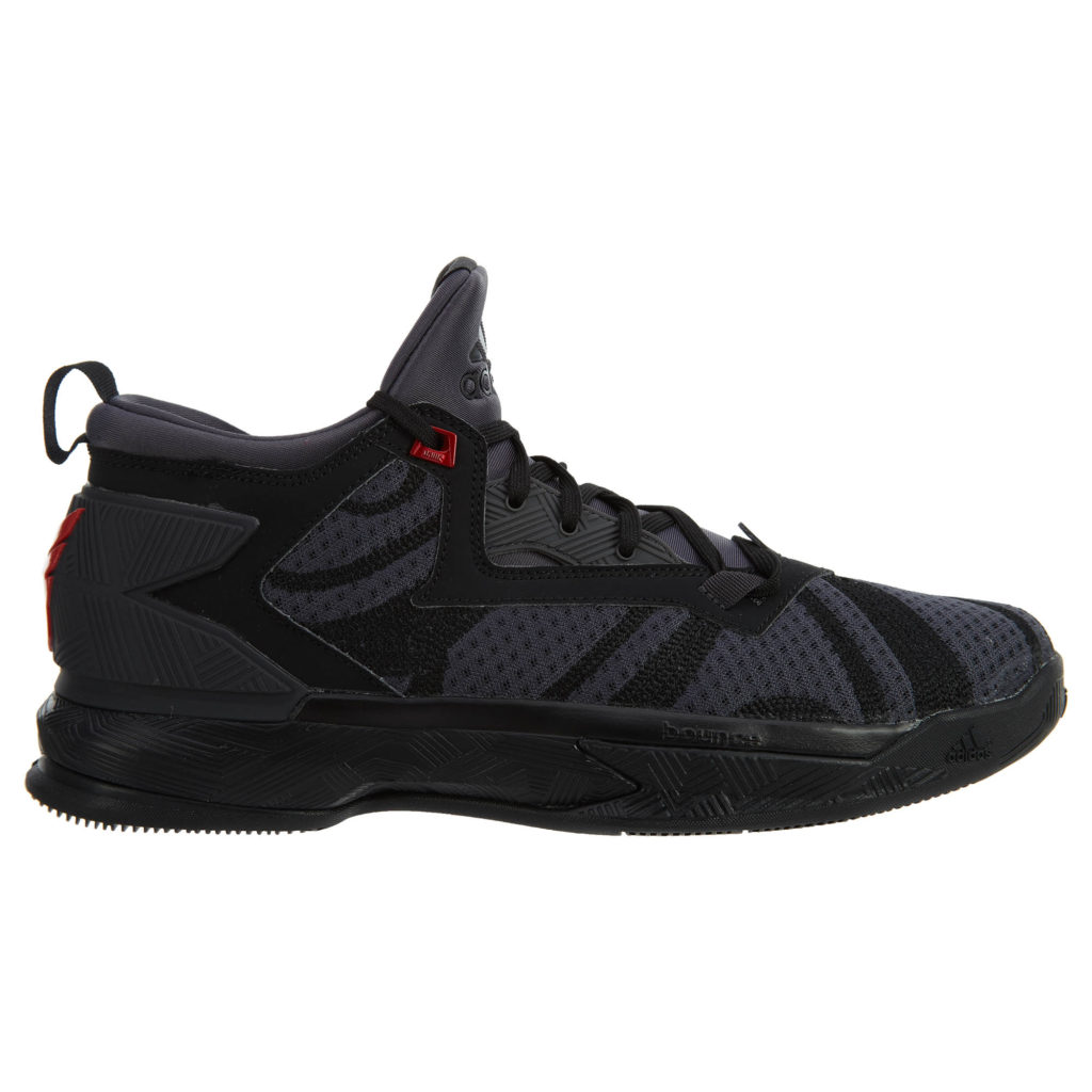 adidas D Lillard 2 Core Black Vivid Red Core Black/Vivid Red (B42355)