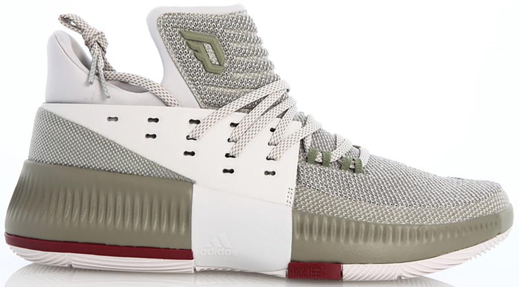 adidas Dame 3 West Campus Pearl Grey/Collegiate Burgundy/Trace Cargo (BW0326)