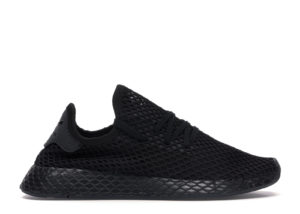 adidas  Deerupt Core Black (Youth) Core Black/Core Black/Footwear White (B41877)