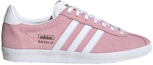 adidas  Gazelle OG Clear Pink Cloud White (W) Clear Pink/Cloud White/Gold Metallic (FV7750)