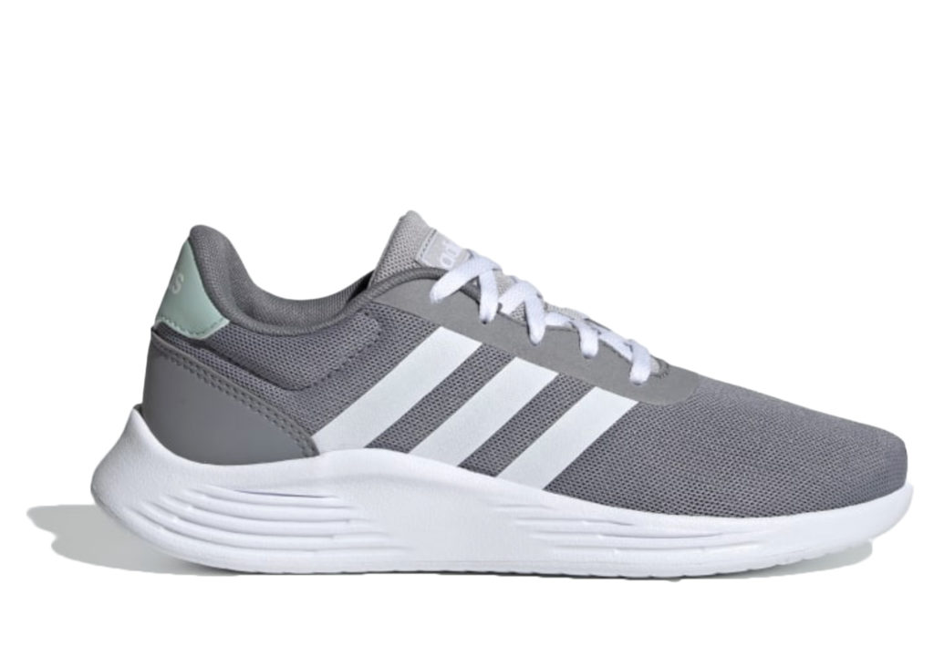 adidas Lite Racer 2.0 Grey Cloud White (GS) Grey/Cloud White/Green Tint (EG4018)