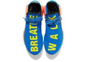 adidas  NMD Hu Trail Pharrell Friends and Family Breathe Walk(NTWRK) Blue/Yellow/Orange (B37160)