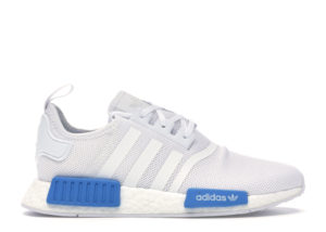 adidas NMD R1 Cloud White Bright Blue (Youth) Cloud White/Cloud White/Bright Blue (AQ1785)