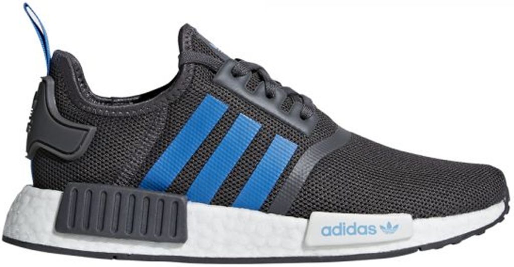 adidas NMD R1 Grey Five Bright Blue (Youth) Grey Five/Bright Blue/Bright Blue (D96688)