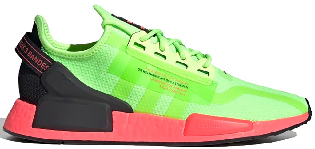 adidas NMD R1 V2 Watermelon Pack Green Signal Green/Signal Green/Signal Pink (FY5920)