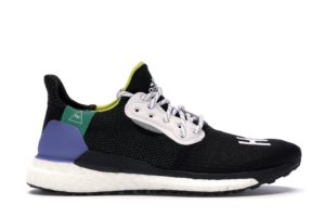 adidas Solar Hu Glide Pharrell Core Black (W) Core Black/Cloud White/Bright Cyan (CG6736)