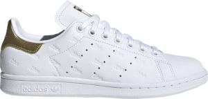 adidas Stan Smith Debossed Logos Gold (W) Cloud White/Cloud White/Gold Metallic (EF6853)