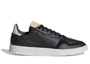 adidas  Supercourt Core Black Linen Core Black/Linen/Gold Metallic (EG5015)