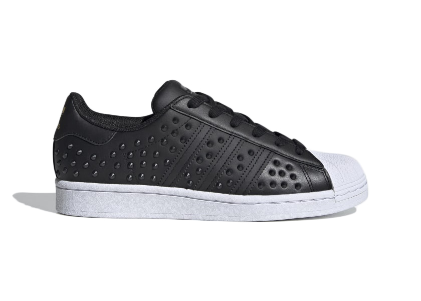 adidas Superstar Core Black Stud (W) Cloud White/Core Black/Gold Metallic (FV3398)