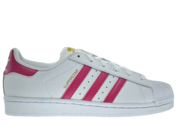 adidas Superstar Foundation J Pink Kids White/Pink (B23644)