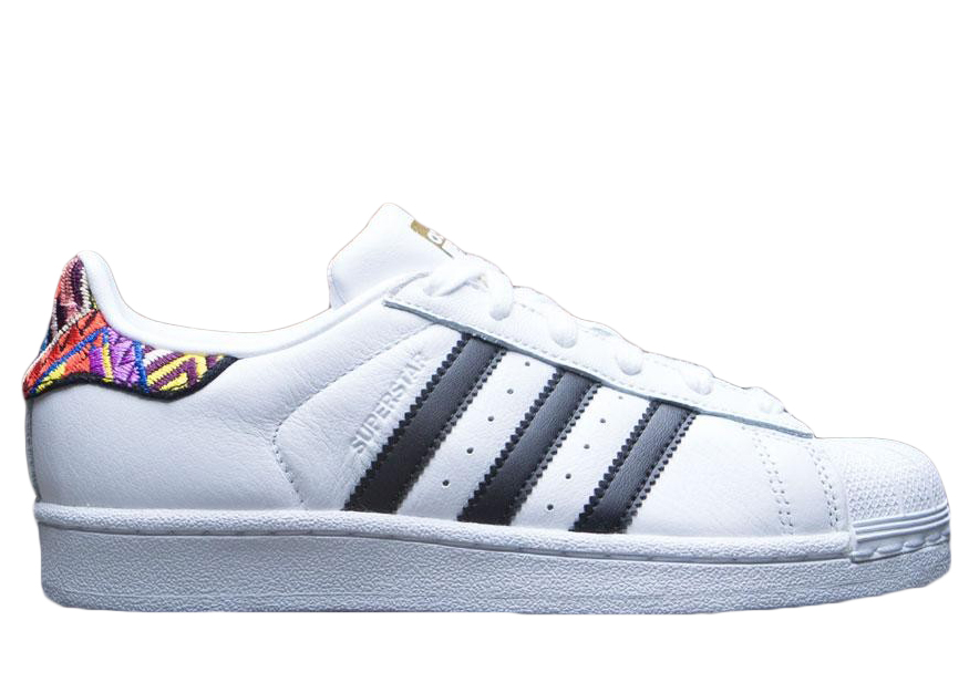adidas Superstar Multi Embroidery White/Black/Metallic Gold (AC8576)