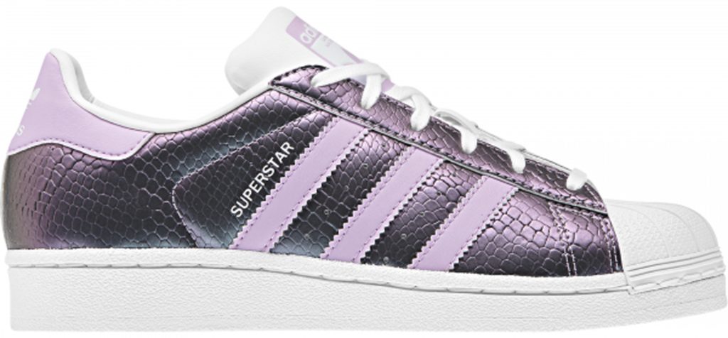 adidas Superstar Snake Clear Lilac (Youth) Footwear White/Clear Lilac/Footwear White (B37184)