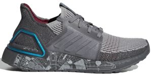 adidas  Ultra Boost 19 Star Wars Millennium Falcon (GS) Grey/Grey Two/Bright Cyan (FW4230)