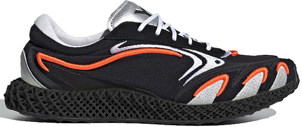 adidas Y-3 Runner 4D Black Orange Black/Solar Orange/Silver Metallic (FU9208)