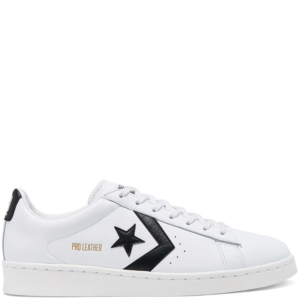converse pro leather low top black