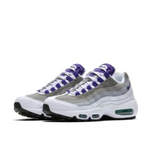 Nike  Air Max 95 Grape 2018 (W) White/Court Purple-Emerald Green (307960-109)