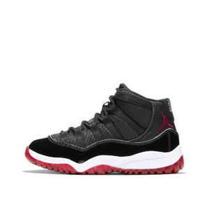 Jordan  11 Retro Playoffs Bred 2019 (PS) Black/White-Varsity Red (378039-061)