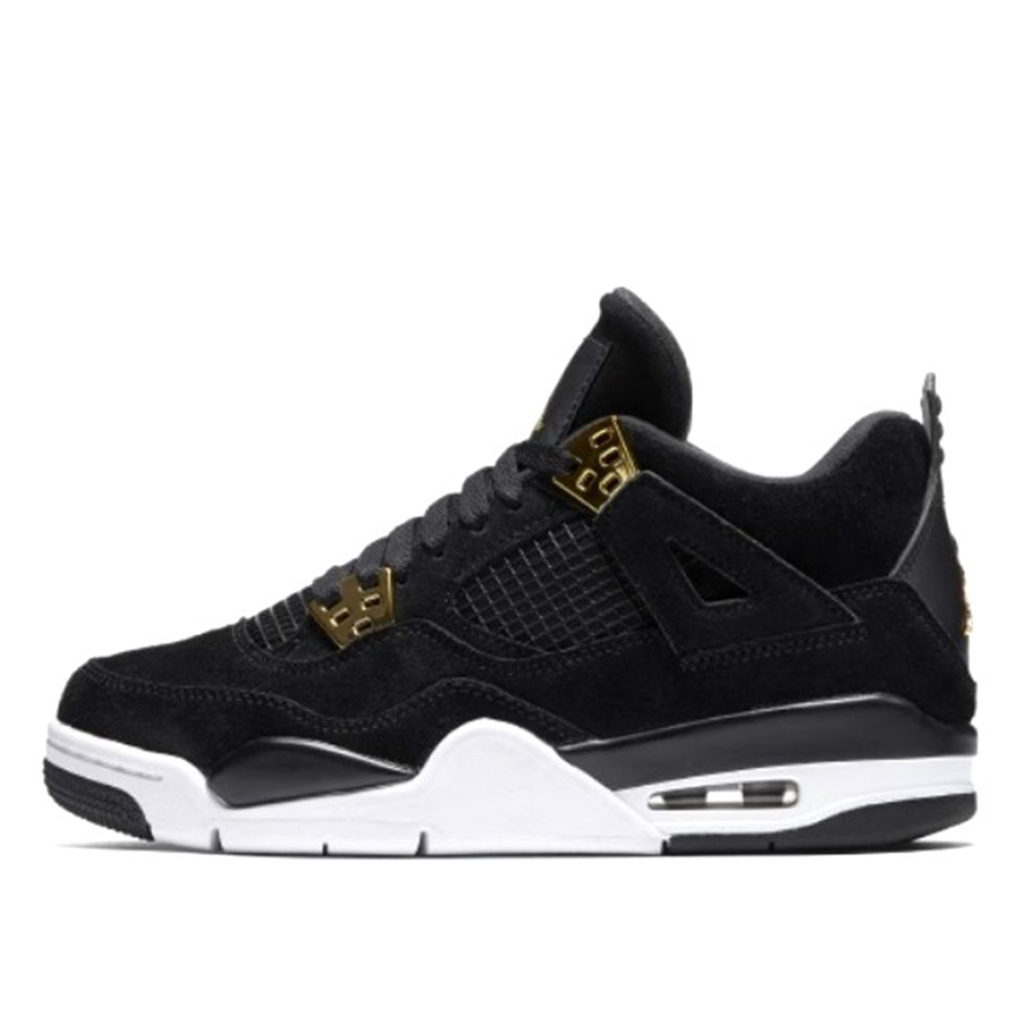 Jordan 4 Retro Royalty (GS) Black/Metallic Gold-White (408452-032)