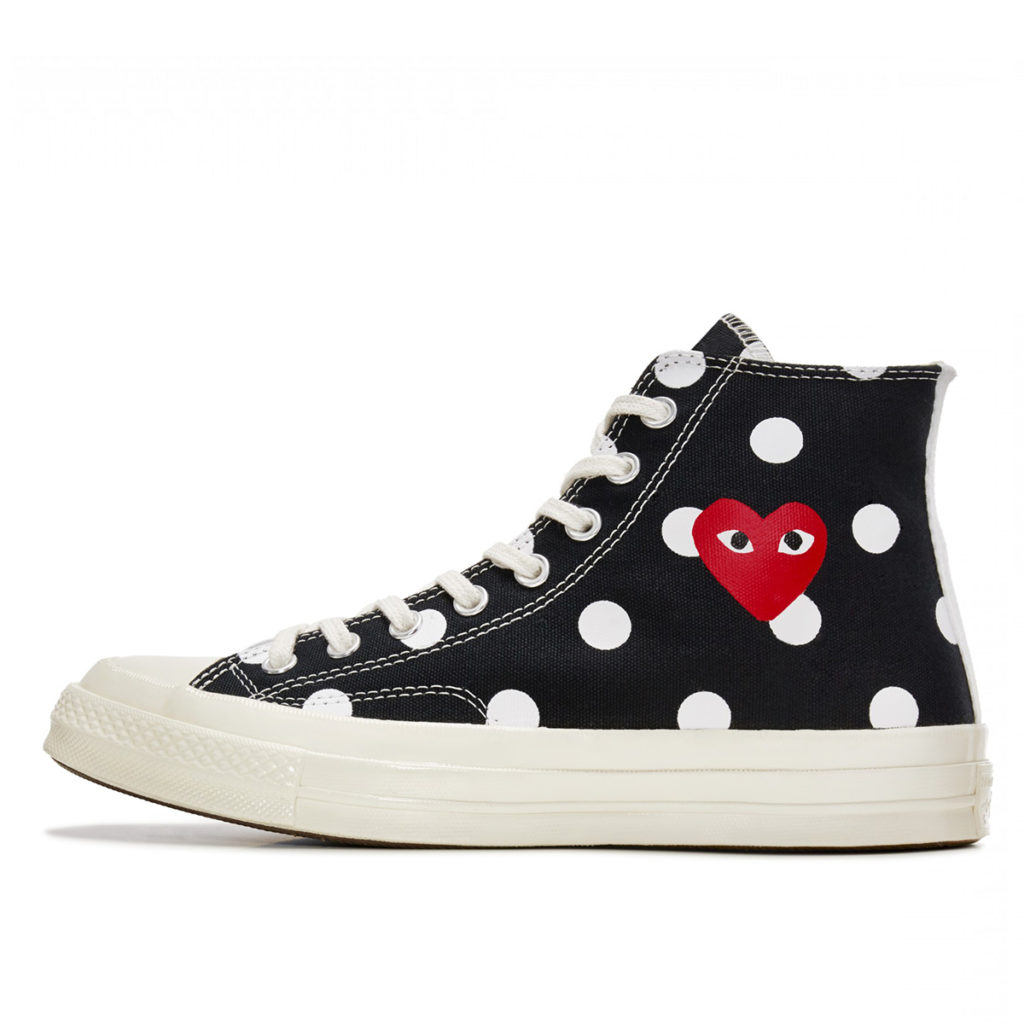 Converse Chuck Taylor All-Star 70s Hi Comme des Garcons CDG Polka Dot Black (505-655229)